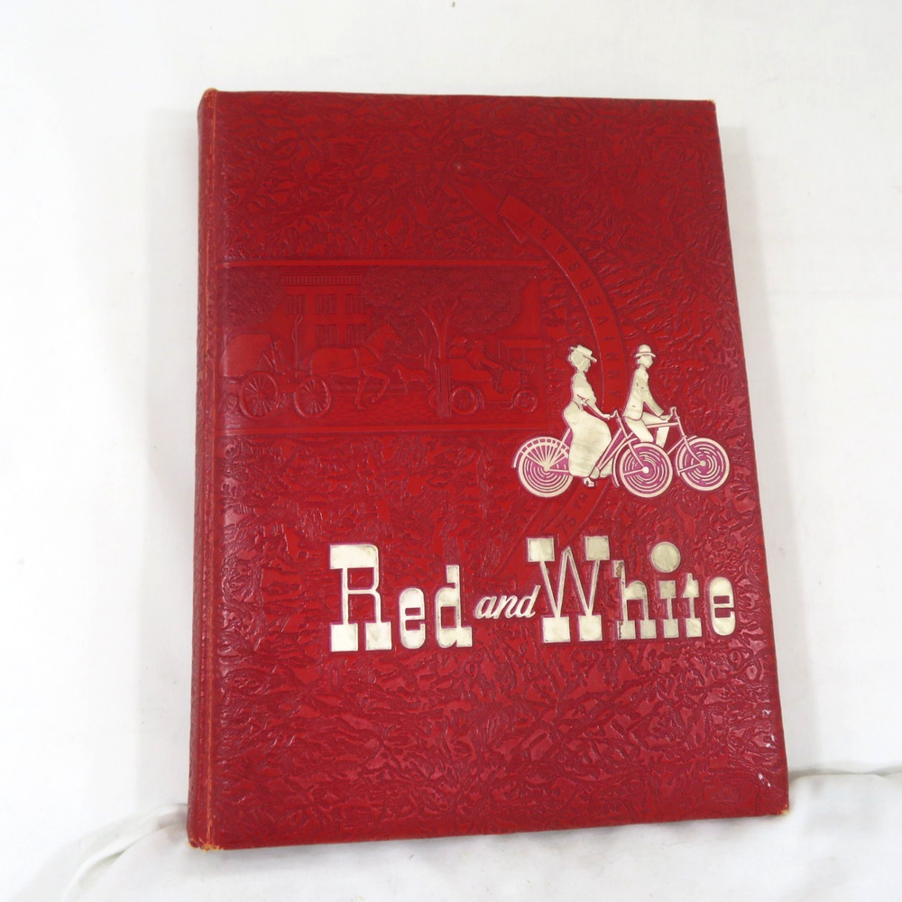 Lake View Illinois Yearbook Class of 1949 Class Red and White High School Book